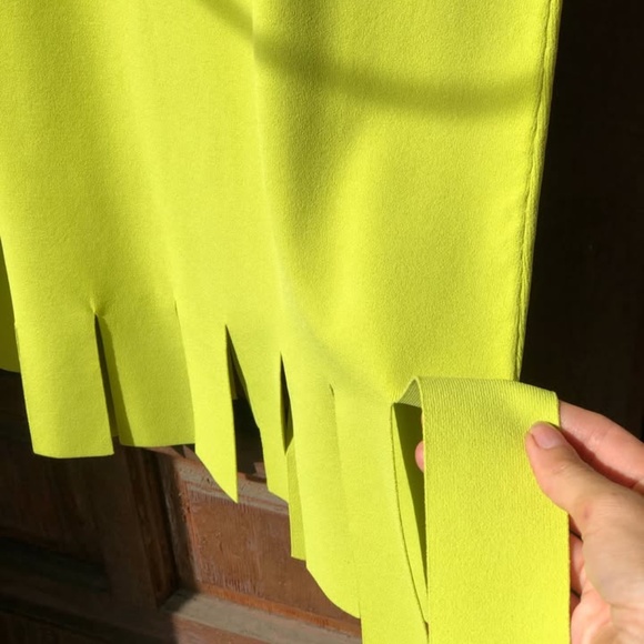 D. Exterior Designer Dress Lime Made in Italy - Picture 3 of 8